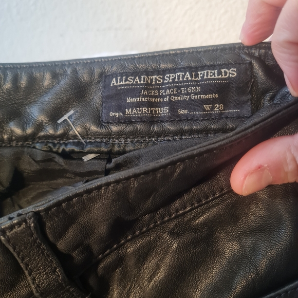 Allsaints Mauritius Leather Skinny Pants - Picture 3 of 8